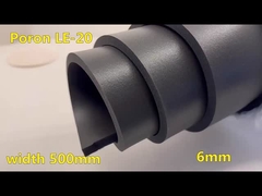 검은 PORON INOAC 폼 LE-20 높은 반사 6.0mm 고무 뒷모습 폼