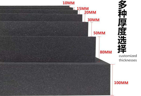 주문 CR 불 retardant foam C-4500 검은색 단일 폼 타입 네오프레인 낮은 단단성 고무 스펀지 1-30mm 선택 online manufacture
