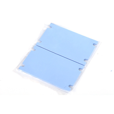 주문 0.3~10mm 2.5W/m·K 블루 컬러 LED 불 단열 실리콘 시트 online manufacture