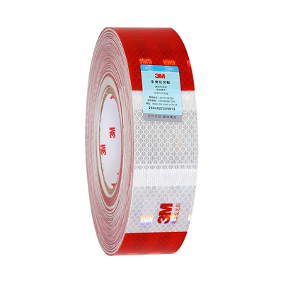 주문 3m 983D 반사 테이프 적색과 흰색 전용 차량 체격 식별 테이프 online manufacture