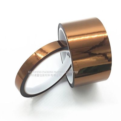 주문 호박색 고온 50 um 33m 캡톤 폴리이미드 테이프 열 저항성 online manufacture