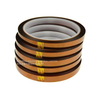 주문 35 미크론-90 미크론 폴리이미드 접착 테이프, Kapton 테이프 열저항 kapton 필름 테이프 온라인 제품