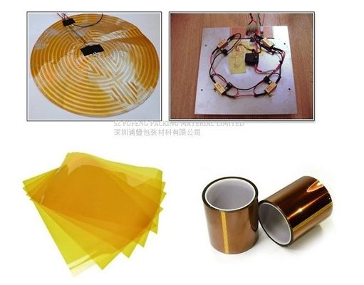 주문 실리콘 접착제 고온 켑톤 테이프 500 밀리미터 25 마이크론 online manufacture