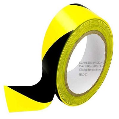 주문 검은 0.1mm-0.5mm PVC와 노란 플로어 마킹 테이프 online manufacture