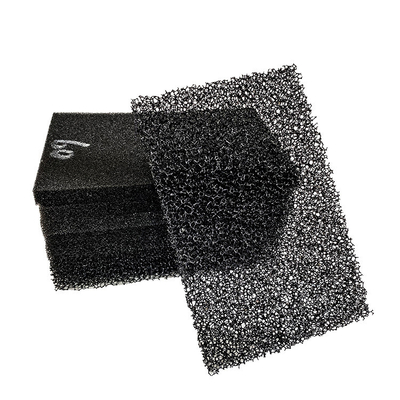 15-60PPI 검은 색 폴리에스터 불 retardant 공기 필터 면