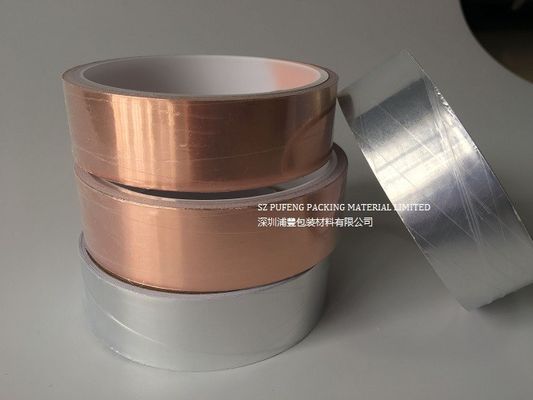전도성 접착성 EMI 보호를 가진 0.01mm 매끄러운 구리 포일 테이프