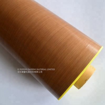 높은 장력 강도 편들어진 브라운 PTFE 테이프, 25mm 내열 접착 테이프