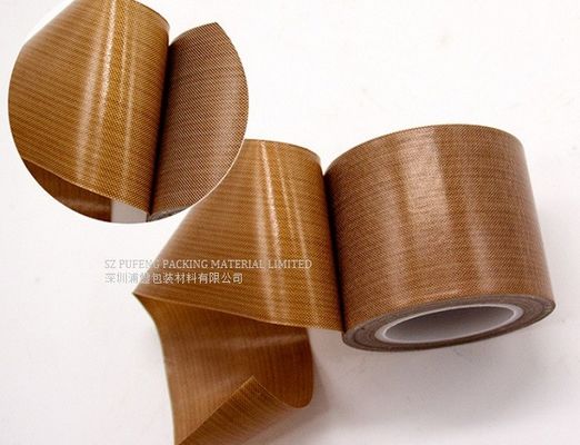 갈색인 고온 레지스턴트 셀프 접착제 PTFE 테이프 0.13 밀리미터